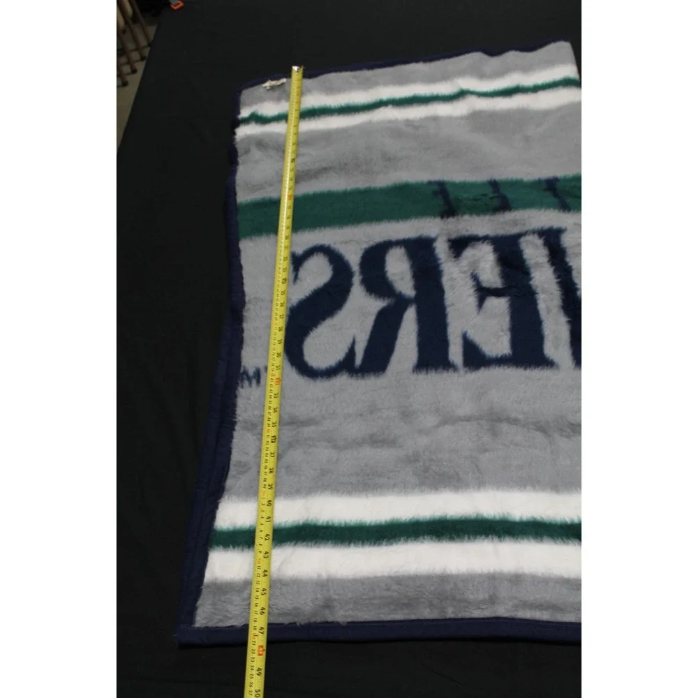 Biederlack Seattle Mariners Throw Blanket MLB Navy Blue 48x57 USA Made
